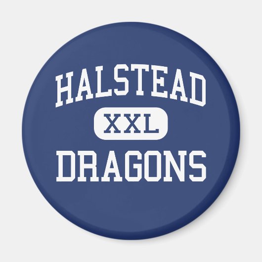 Halstead - Draken - Middelbare school - Halstead K Magneet (Voorkant)