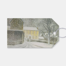Halstead Road in Snow (door Eric Ravilious) Cadeaulabel