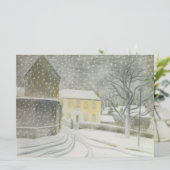 Halstead Road in Snow (door Eric Ravilious) Kaart (Staand voorkant)