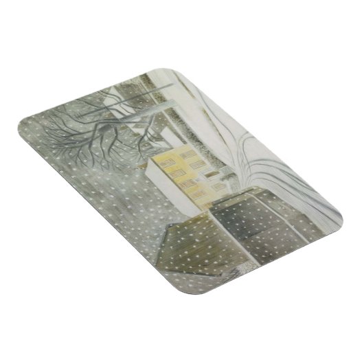Halstead Road in Snow (door Eric Ravilious) Magneet (Rechterzijde)