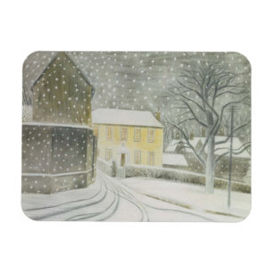 Halstead Road in Snow (door Eric Ravilious) Magneet