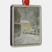 Halstead Road in Snow (door Eric Ravilious) Metalen Ornament (Rechts)