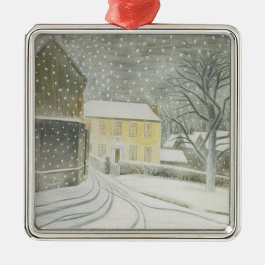 Halstead Road in Snow (door Eric Ravilious) Metalen Ornament (Voorkant)