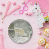 Halstead Road in Snow (door Eric Ravilious) Papieren Bordje (Feest)