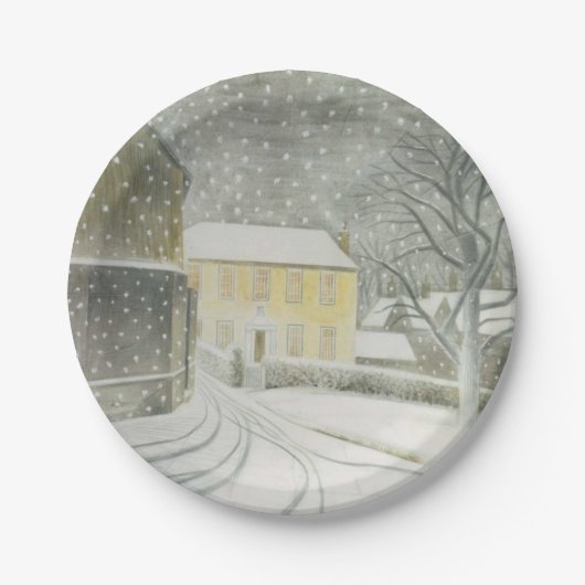 Halstead Road in Snow (door Eric Ravilious) Papieren Bordje (Voorkant)