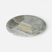 Halstead Road in Snow (door Eric Ravilious) Papieren Bordje (Gekanteld)