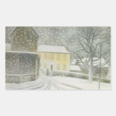 Halstead Road in Snow (door Eric Ravilious) Rechthoekige Sticker (Voorkant)