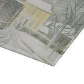 Halstead Road in Snow (door Eric Ravilious) Snijplank (Hoek)