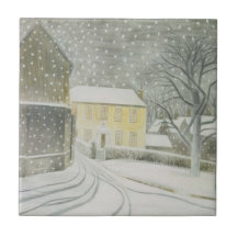 Halstead Road in Snow (door Eric Ravilious)