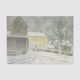Halstead Road in Snow (door Eric Ravilious) Tissuepapier