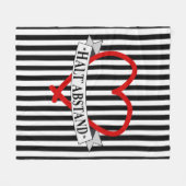 HALT ABSTAND mit Herz Fleece Deken (Voorkant (Horizontaal))