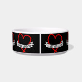 HALT ABSTAND mit Herz Voerbakje (Achterkant)