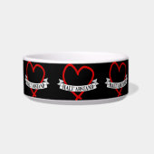 HALT ABSTAND mit Herz Voerbakje (Rechts)