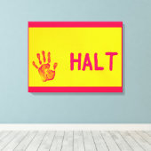 HALT CANVAS PRINT (Insitu (Houten vloer))