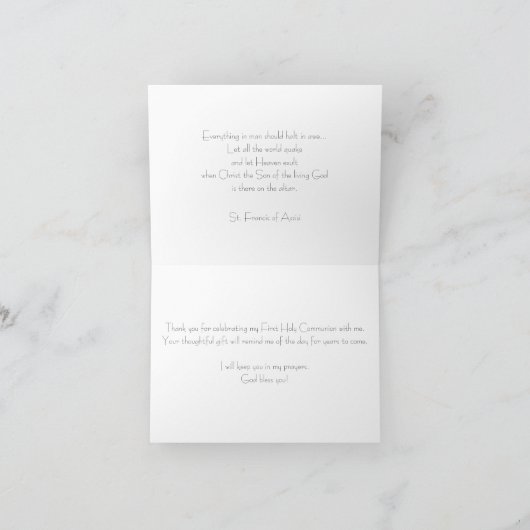 Halt in Awe Bedankt Opmerking inclusief enveloppen (Binnen)