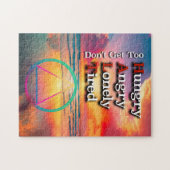 HALT Recovery Slogan Sunrise Legpuzzel (Horizontaal)