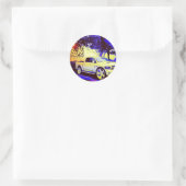 HALTE VAN DE MIDDENRIDDER RONDE STICKER (Tas)