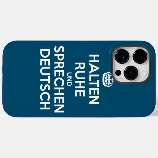 Halten Ruhe und Sprechen Deutsch Case-Mate iPhone Case (Achterkant (horizontaal))