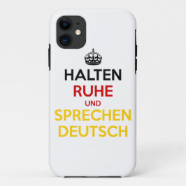 Halten Ruhe und Sprechen Deutsch Case-Mate iPhone Case