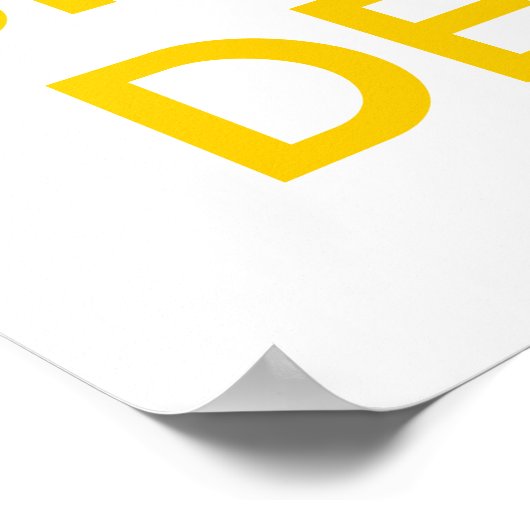 Halten Ruhe und Sprechen Deutsch Poster (Hoek)