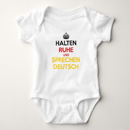 Halten Ruhe und Sprechen Deutsch Romper