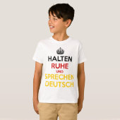 Halten Ruhe und Sprechen Deutsch T-shirt (Voorkant volledig)
