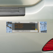 Haltenbord in Berlijn Bumpersticker (Op auto)