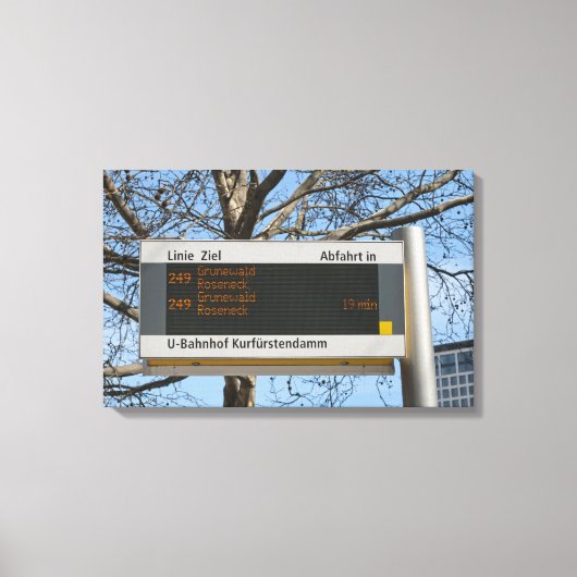 Haltenbord in Berlijn Canvas Afdruk (Voorkant)