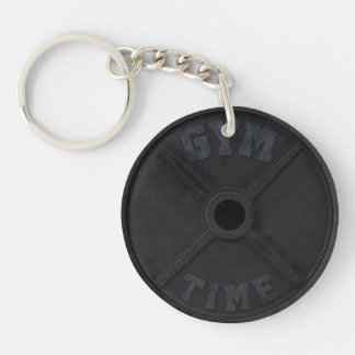 Halter 20-kg schijf "GYM TIME" voor een sportschoo Sleutelhanger