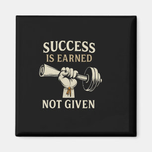 Halter Gym Bodybuilding Succes Wordt Verdiend Niet Magneet