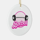 Halter - roze keramisch ornament (Rechts)