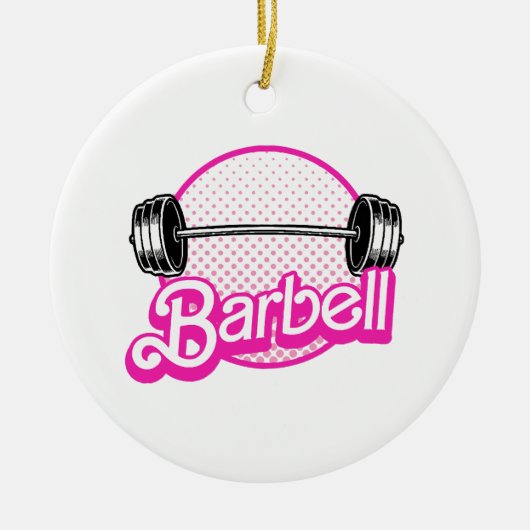 Halter - roze keramisch ornament (Voorkant)