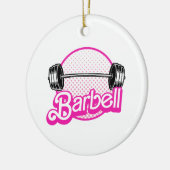Halter - roze keramisch ornament (Links)