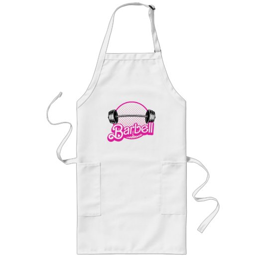 Halter - roze lang schort (Voorkant)