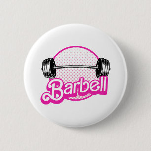 Halter - roze ronde button 5,7 cm