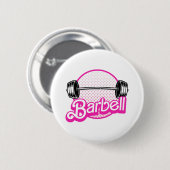 Halter - roze ronde button 5,7 cm (Voorkant /achterkant)