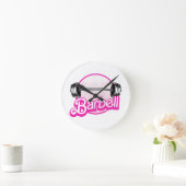 Halter - roze ronde klok (Huis)