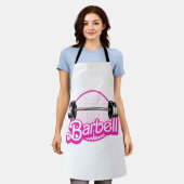 Halter - roze schort (Gedragen)
