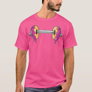 Haltere Donuts Dag Grappig Gewichtheffen Liefhebbe T-shirt