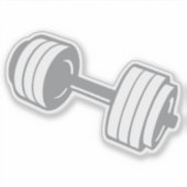 haltere musculation gewicht bodybuilding 835505 sticker (Voorkant)