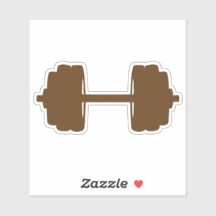 haltere musculus gewicht bodybuilding sticker