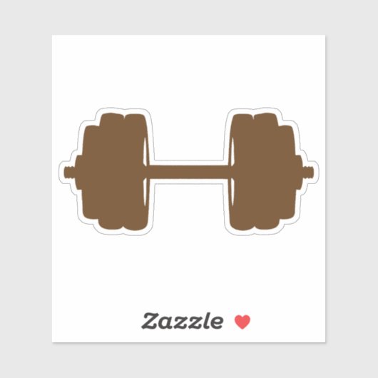 haltere musculus gewicht bodybuilding sticker (Vel)