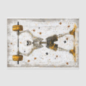 Halteren geraamte Pumping Iron AJ8 decoupage Tissuepapier (Voorkant)