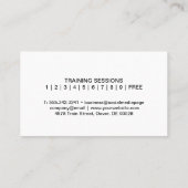 Halteren op een betonnen achtergrond visitekaartje (Achterkant)