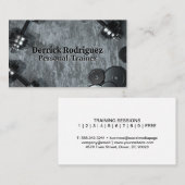 Halteren op een betonnen achtergrond visitekaartje (Voorkant / Achterkant)