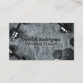 Halteren op een betonnen achtergrond visitekaartje (Voorkant)