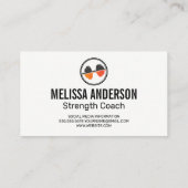 Haltergewicht | Fitnesscoach Visitekaartje (Achterkant)