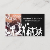 Haltergewichten | Fitnessoefeningen Visitekaartje (Voorkant)