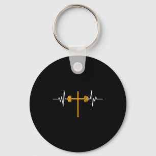 Halterkruis Dumbbell Jezus Grappig Christelijk Wor Sleutelhanger