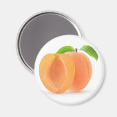 Halve abrikozen magneet (Voorkant / Achterkant)